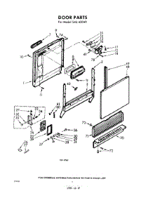02 - Door parts for Whirlpool SAU400W1 / from AppliancePartsPros.com