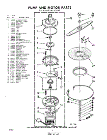 06 - Pump And Motor parts for Whirlpool SAU400W1 / from AppliancePartsPros.com