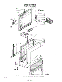 04 - Door parts for Whirlpool SDU30014 / from AppliancePartsPros.com