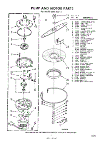 07 - Pump And Motor parts for Whirlpool SDU30014 / from AppliancePartsPros.com