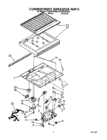 04 - Compartment Separator parts for Whirlpool Refrigerator ET22RKXZN00 / from AppliancePartsPros.com