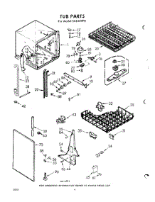 04 - Tub parts for Whirlpool SAU420P0 / from AppliancePartsPros.com