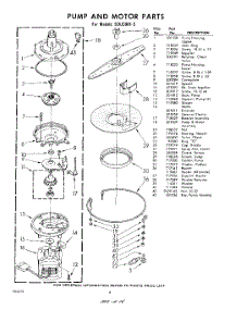 06 - Pump And Motor parts for Whirlpool SDU30015 / from AppliancePartsPros.com