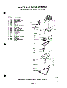 03 - Motor And Drive parts for Whirlpool SVC80W / from AppliancePartsPros.com