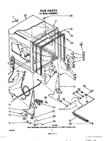 02 - Tub parts for Whirlpool Dishwasher SHU50000 / from AppliancePartsPros.com