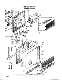 04 - Door parts for Whirlpool Dishwasher SHU50000 / from AppliancePartsPros.com