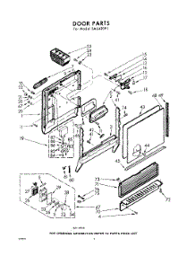 02 - Door parts for Whirlpool SAU420P1 / from AppliancePartsPros.com