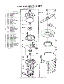 06 - Pump & Motor parts for Whirlpool SAU420P1 / from AppliancePartsPros.com