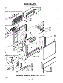 04 - Door parts for Whirlpool SWF100W0 / from AppliancePartsPros.com