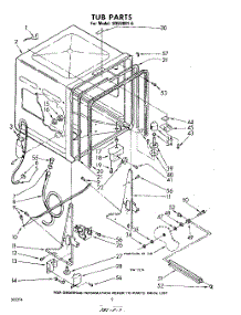 02 - Tub parts for Whirlpool SDU30016 / from AppliancePartsPros.com