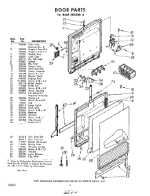 04 - Door parts for Whirlpool SDU30016 / from AppliancePartsPros.com