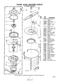06 - Pump And Motor parts for Whirlpool SDU30016 / from AppliancePartsPros.com