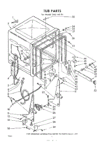 02 - Tub parts for Whirlpool SAU420P2 / from AppliancePartsPros.com