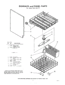 07 - Dish Rack parts for Whirlpool SAU420P2 / from AppliancePartsPros.com