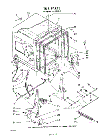 02 - Tub parts for Whirlpool Dishwasher SHU50001 / from AppliancePartsPros.com