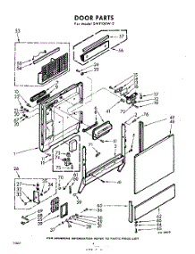 04 - Door parts for Whirlpool SWF100W2 / from AppliancePartsPros.com