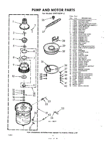 08 - Pump And Motor parts for Whirlpool SWF100W2 / from AppliancePartsPros.com