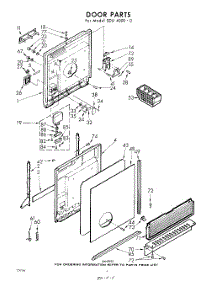 04 - Door parts for Whirlpool SDU40000 / from AppliancePartsPros.com