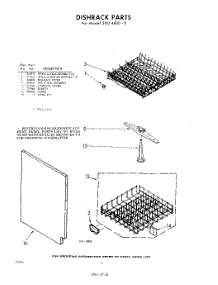 06 - Dish Rack parts for Whirlpool SDU40000 / from AppliancePartsPros.com