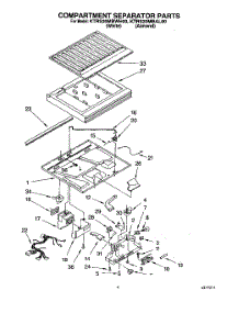 03 - Compartment Separator parts for Kitchenaid Refrigerator KTRS20MBAL00 / from AppliancePartsPros.com