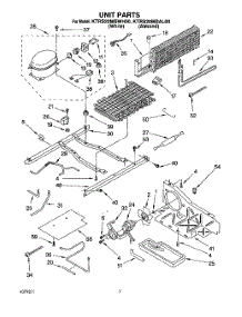 05 - Unit parts for Kitchenaid Refrigerator KTRS20MBAL00 / from AppliancePartsPros.com