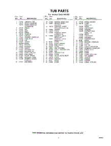 05 - Section parts for Whirlpool SAU440P0 / from AppliancePartsPros.com