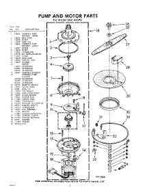 06 - Pump & Motor parts for Whirlpool SAU440P0 / from AppliancePartsPros.com