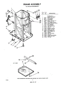 02 - Frame parts for Whirlpool Compactor SXC200W0 / from AppliancePartsPros.com