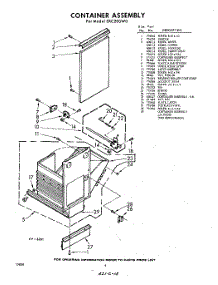 04 - Container parts for Whirlpool Compactor SXC200W0 / from AppliancePartsPros.com