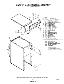 05 - Cabinet And Control , Lit / Optional parts for Whirlpool Compactor SXC200W0 / from AppliancePartsPros.com