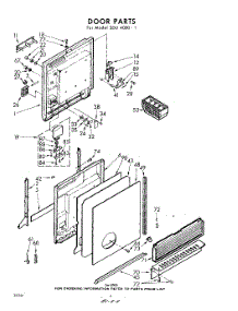 04 - Door parts for Whirlpool SDU40001 / from AppliancePartsPros.com