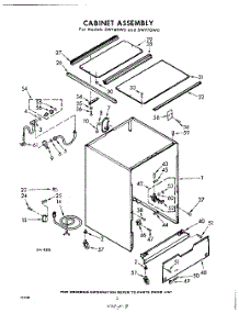 02 - Cabinet parts for Whirlpool SWF60W0 / from AppliancePartsPros.com