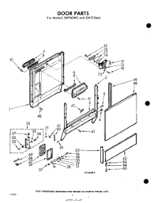 04 - Door parts for Whirlpool SWF60W0 / from AppliancePartsPros.com