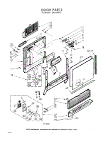 02 - Door parts for Whirlpool SAU440P2 / from AppliancePartsPros.com