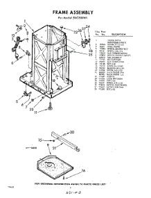 02 - Frame parts for Whirlpool Compactor SXC200W1 / from AppliancePartsPros.com