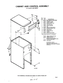 05 - Cabinet And Control , Lit / Optional parts for Whirlpool Compactor SXC200W1 / from AppliancePartsPros.com