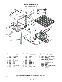 06 - Tub parts for Whirlpool SVF100W0 / from AppliancePartsPros.com