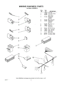 08 - Wiring Harness parts for Whirlpool Dishwasher SHU50040 / from AppliancePartsPros.com