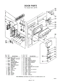05 - Section parts for Whirlpool SAU440P3 / from AppliancePartsPros.com