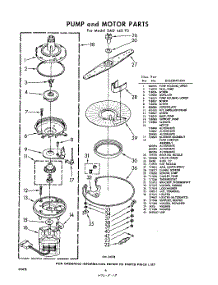 06 - Pump And Motor parts for Whirlpool SAU440P3 / from AppliancePartsPros.com