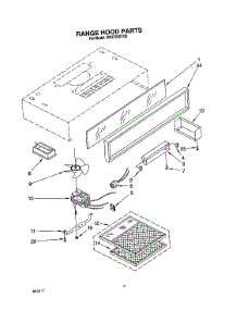 02 - Section parts for Whirlpool Hood RH3730XYN0 / from AppliancePartsPros.com