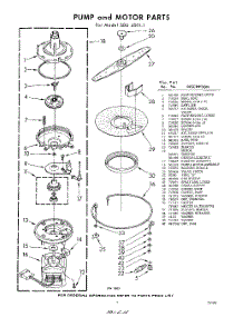 07 - Pump And Motor parts for Whirlpool SDU40011 / from AppliancePartsPros.com