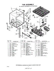 06 - Tub parts for Whirlpool SWF70W0 / from AppliancePartsPros.com