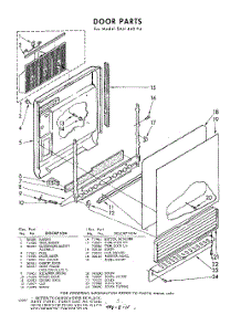 04 - Door parts for Whirlpool SAU440P4 / from AppliancePartsPros.com