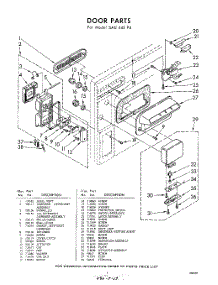 05 - Section parts for Whirlpool SAU440P4 / from AppliancePartsPros.com