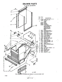 04 - Drawer parts for Whirlpool Compactor SXC300W0 / from AppliancePartsPros.com