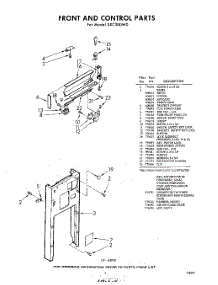 05 - Front And Control , Lit / Optional parts for Whirlpool Compactor SXC300W0 / from AppliancePartsPros.com