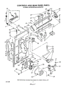 03 - Controls And Rear parts for Whirlpool Washer LA5705XTF0 / from AppliancePartsPros.com