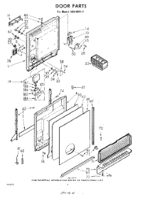 04 - Door parts for Whirlpool SDU40012 / from AppliancePartsPros.com