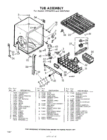 06 - Tub parts for Whirlpool SWF70W2 / from AppliancePartsPros.com